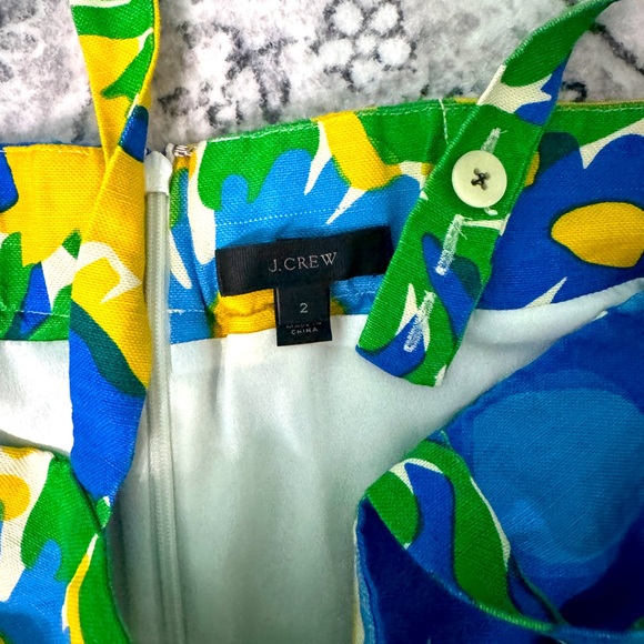J. Crew Floral Shift Dress Size 2 - Picture 4 of 4
